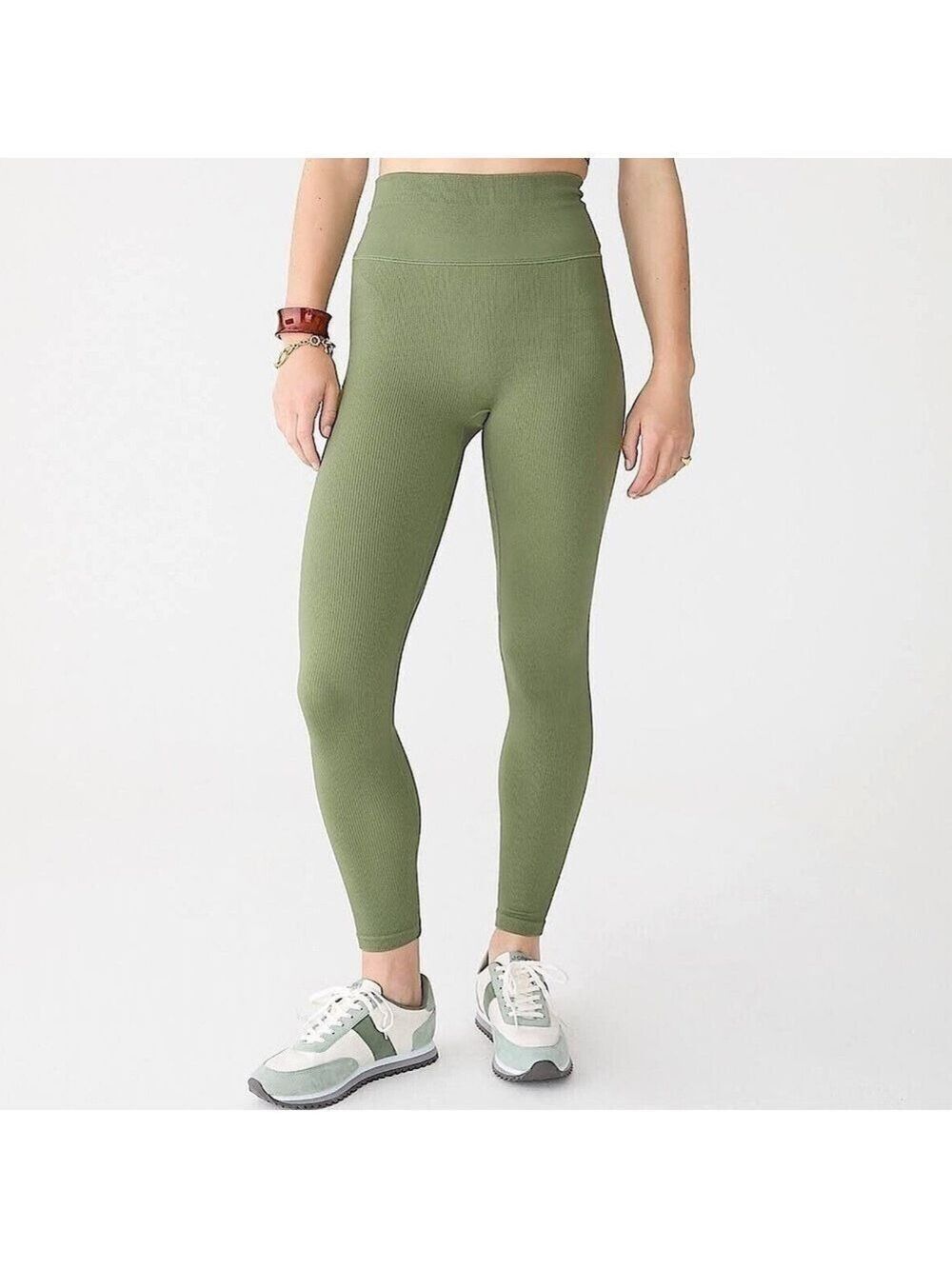 J. Crew High Rise Ribbed Leggings - Picture 3 of 8